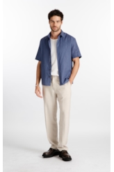 Calça Visco Twill Classic b Faca Areia