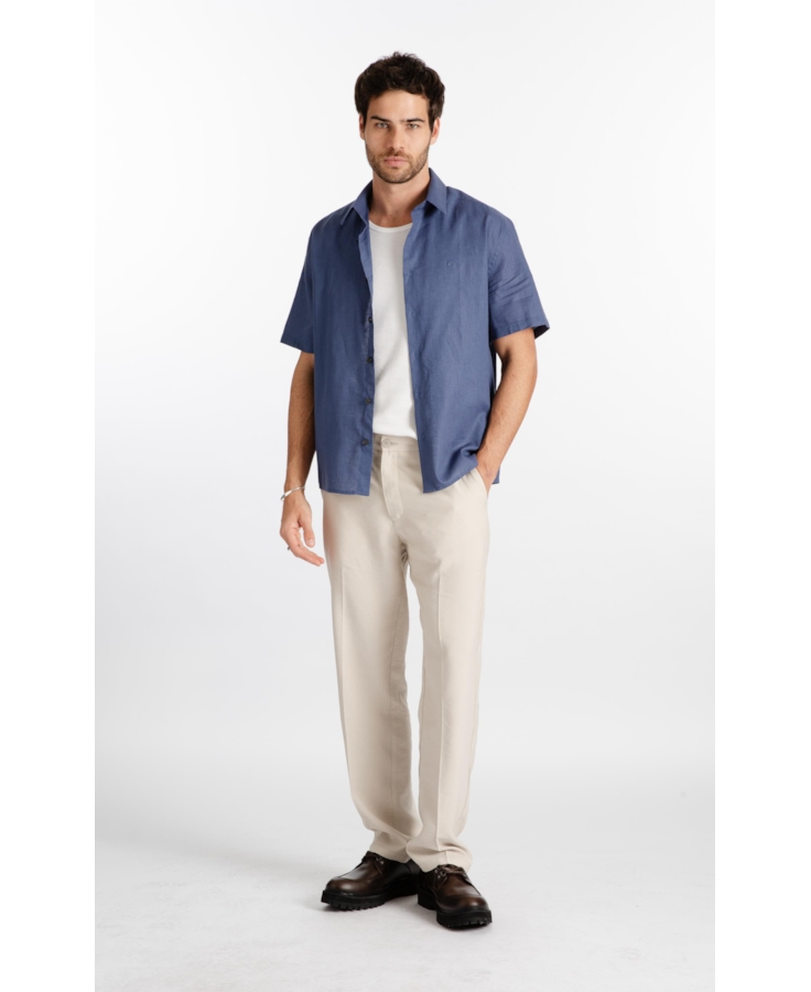 Calça Visco Twill Classic b Faca Areia