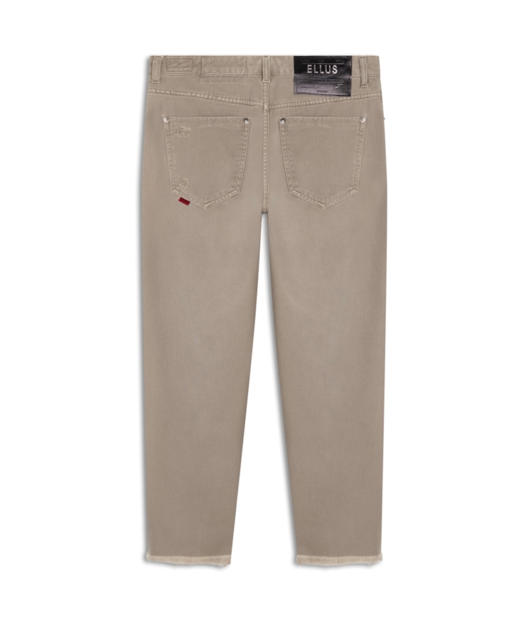Calça White Denim Baggy Destroyed Husk