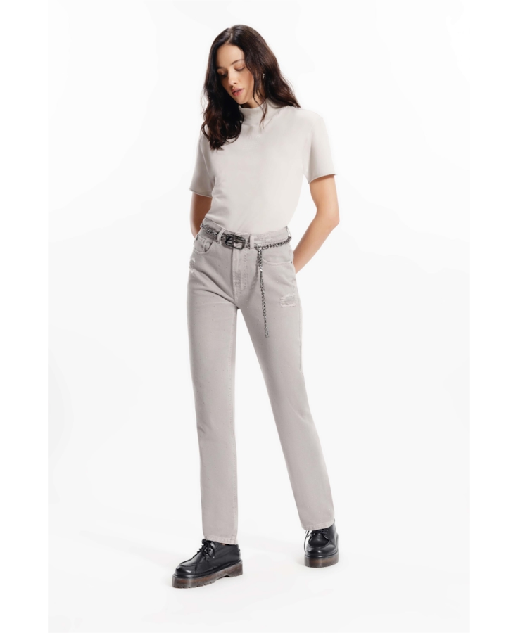 Calça White Denim Ellus Niquel