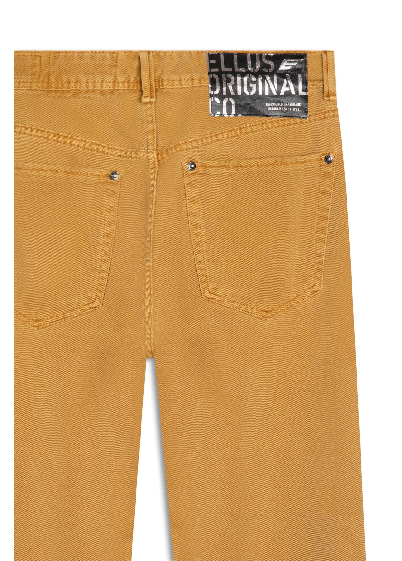 Calça White Denim Ii Slouch Vista de Botao Whisky