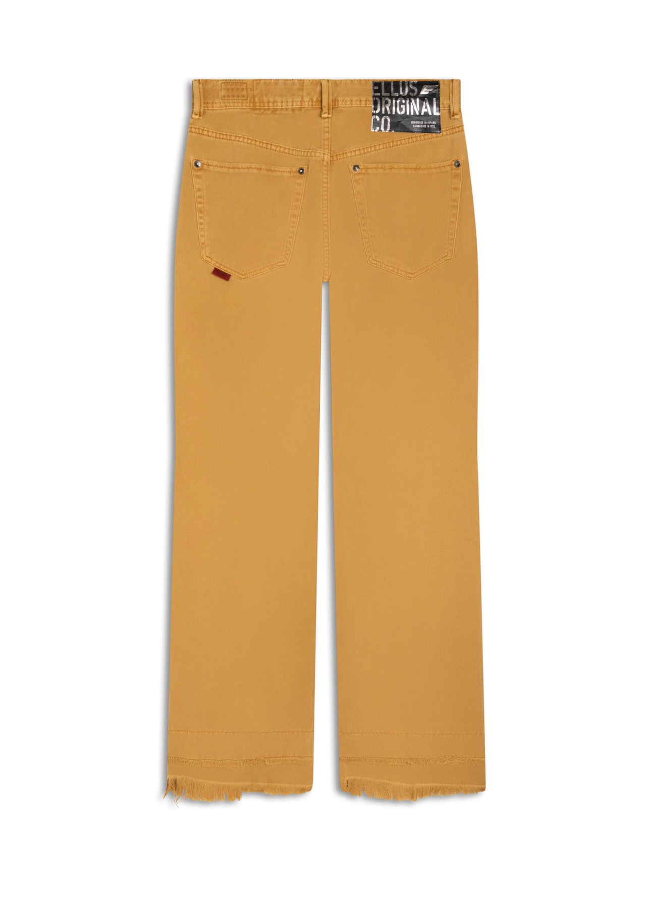 Calça White Denim Ii Slouch Vista de Botao Whisky