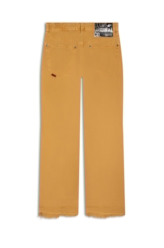 Calça White Denim Ii Slouch Vista de Botao Whisky
