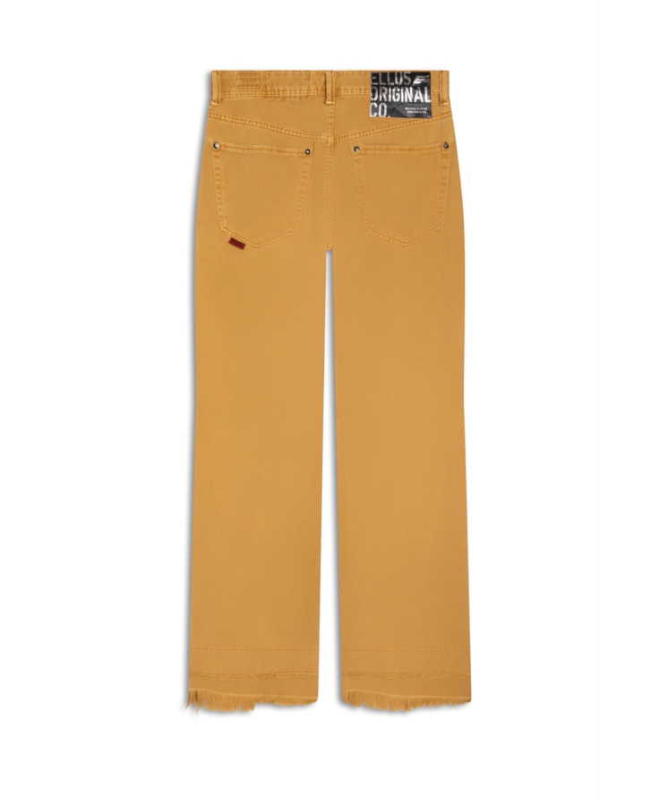 Calça White Denim Ii Slouch Vista de Botao Whisky