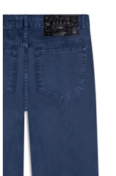 Calça White Denim Iii Low Rise Reta 5 Pocket  Marinho