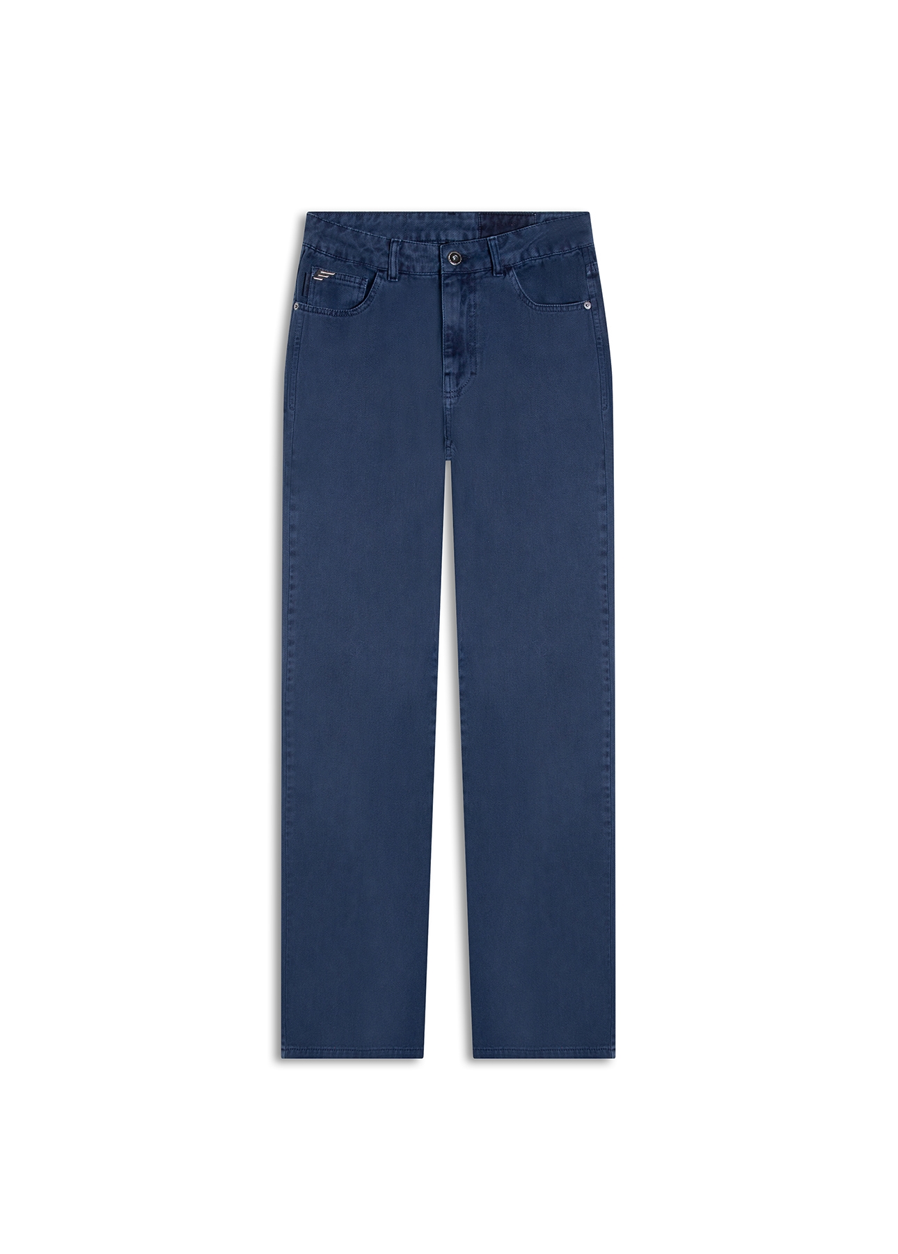 Calça White Denim Iii Low Rise Reta 5 Pocket  Marinho