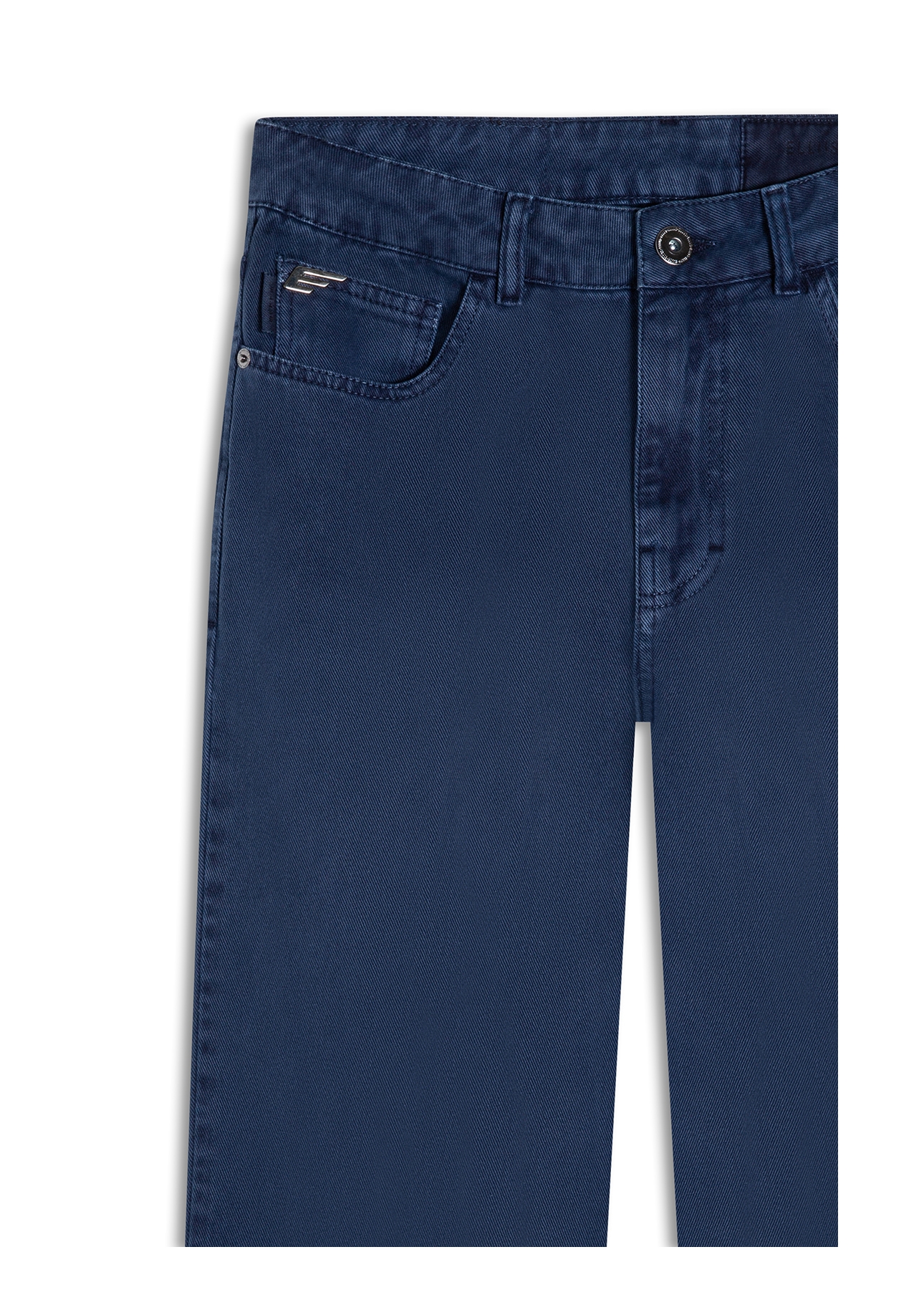 Calça White Denim Iii Low Rise Reta 5 Pocket  Marinho