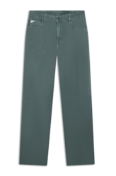 Calça White Denim Iii Low Rise Reta 5 Pocket Verde Army