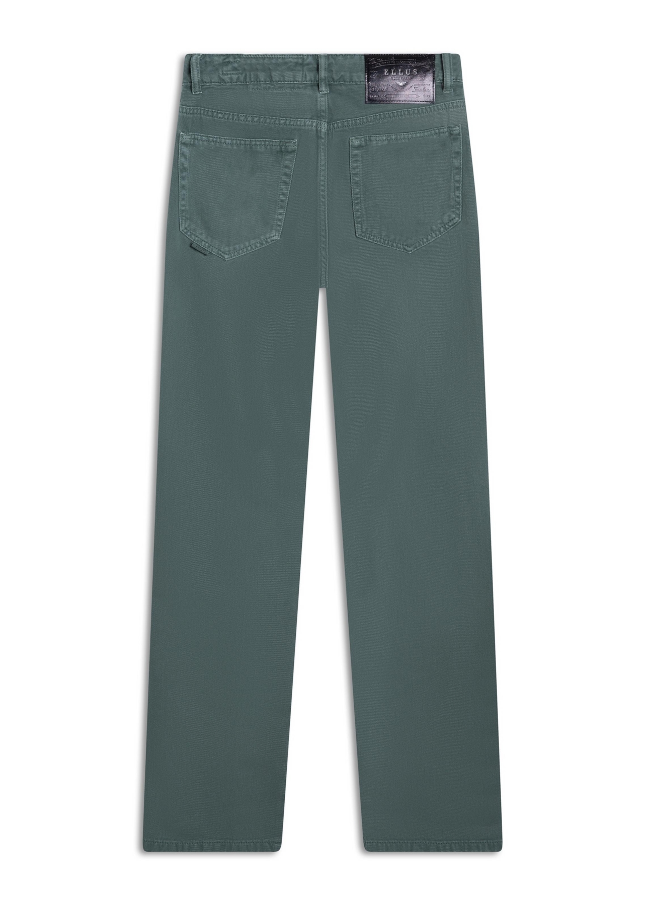 Calça White Denim Iii Low Rise Reta 5 Pocket Verde Army