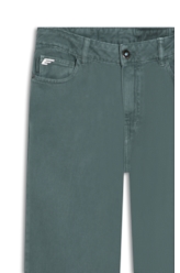 Calça White Denim Iii Low Rise Reta 5 Pocket Verde Army