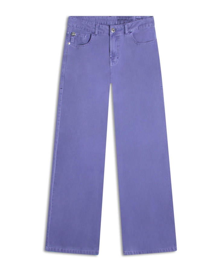 Calça White Denim Iii Wide 5 Pockets Azul Jeans