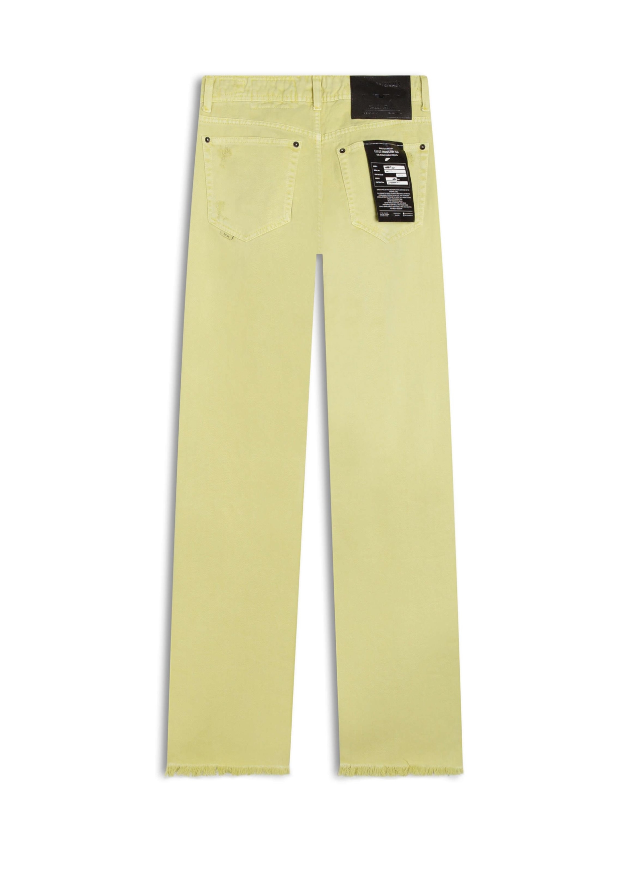 Calça White Denim Reta Pedras Citrus