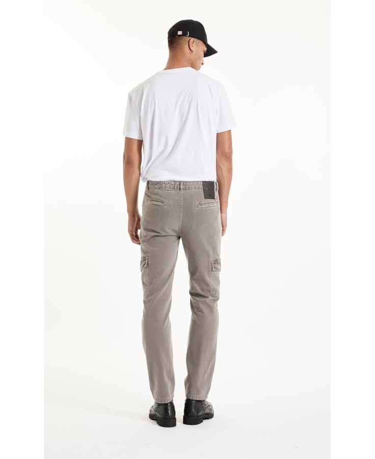 Calça White Denim Slim Cargo Cinza
