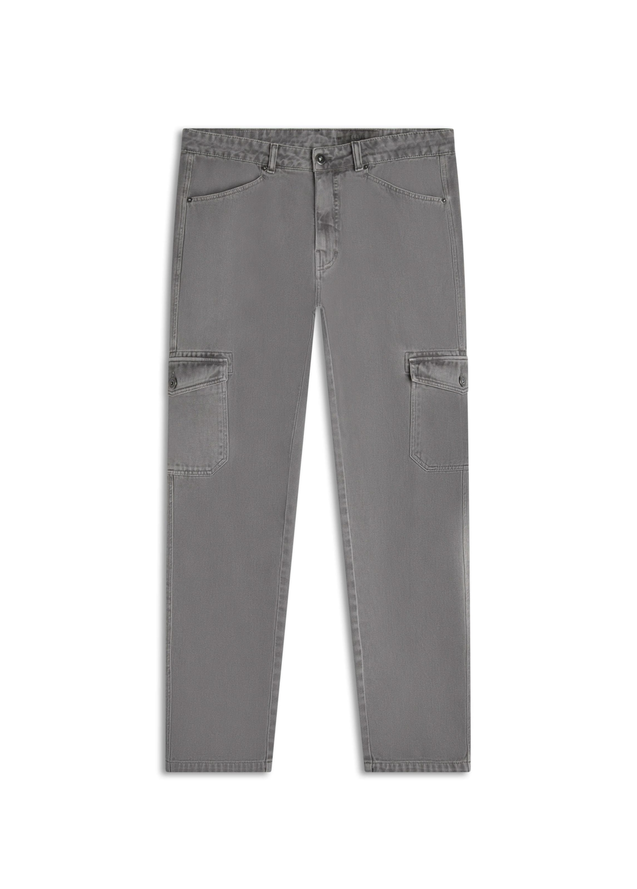 Calça White Denim Slim Cargo Cinza