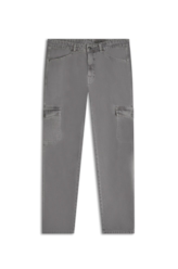 Calça White Denim Slim Cargo Cinza