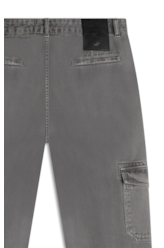 Calça White Denim Slim Cargo Cinza