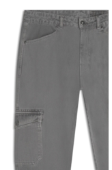 Calça White Denim Slim Cargo Cinza