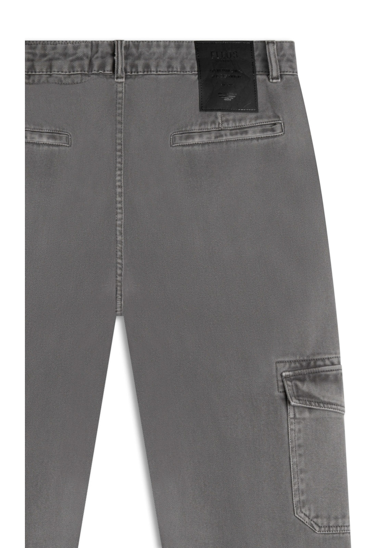 Calça White Denim Slim Cargo Cinza