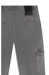 Calça White Denim Slim Cargo Cinza