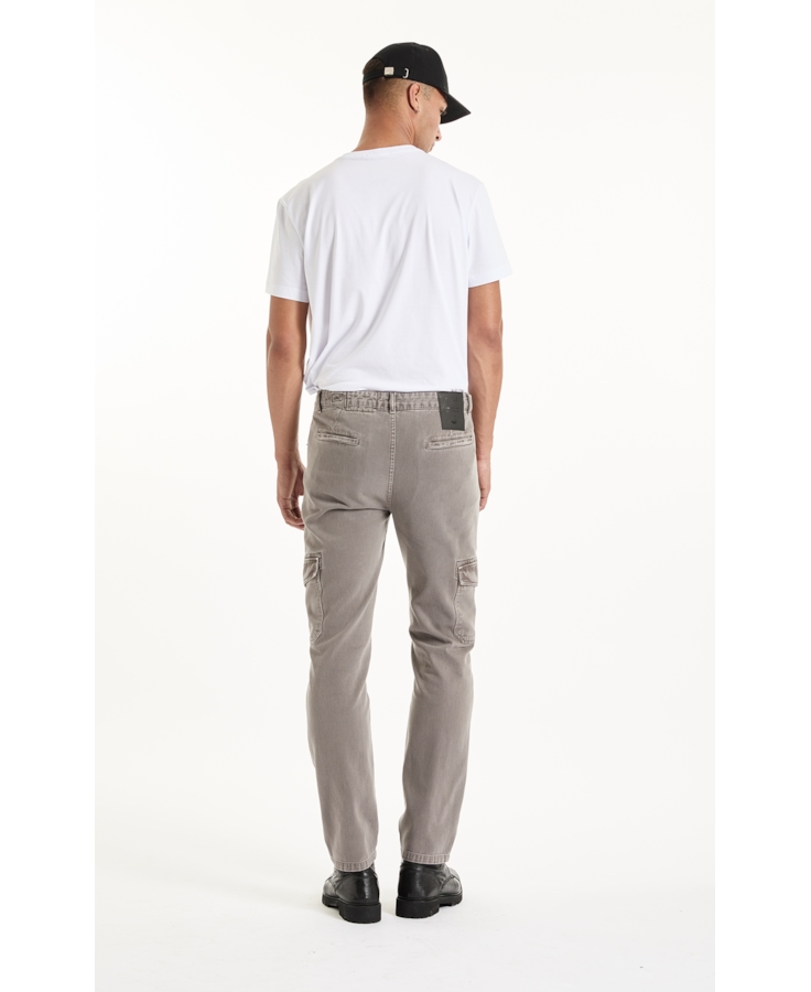 Calça White Denim Slim Cargo Cinza