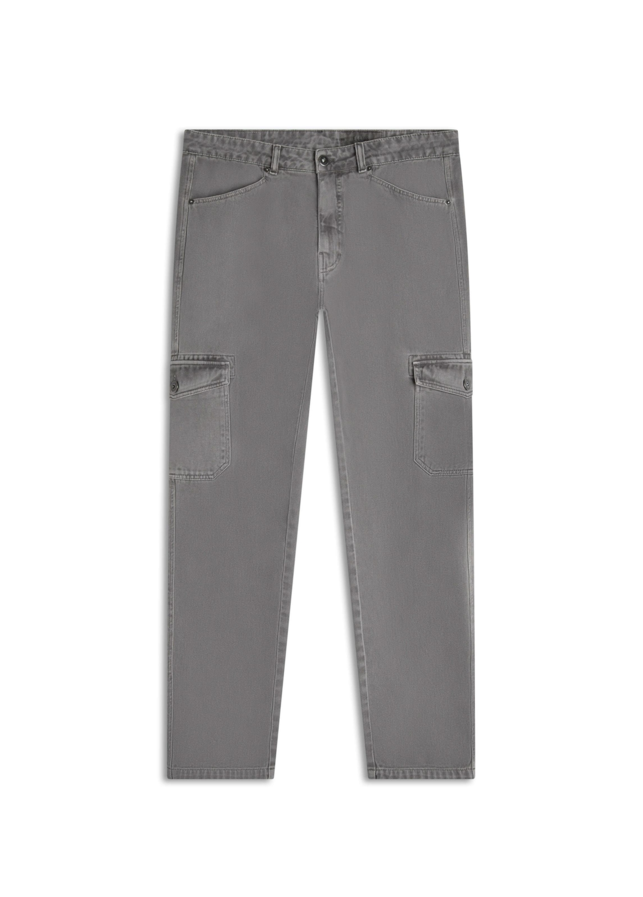 Calça White Denim Slim Cargo Cinza