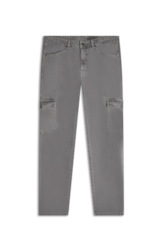 Calça White Denim Slim Cargo Cinza