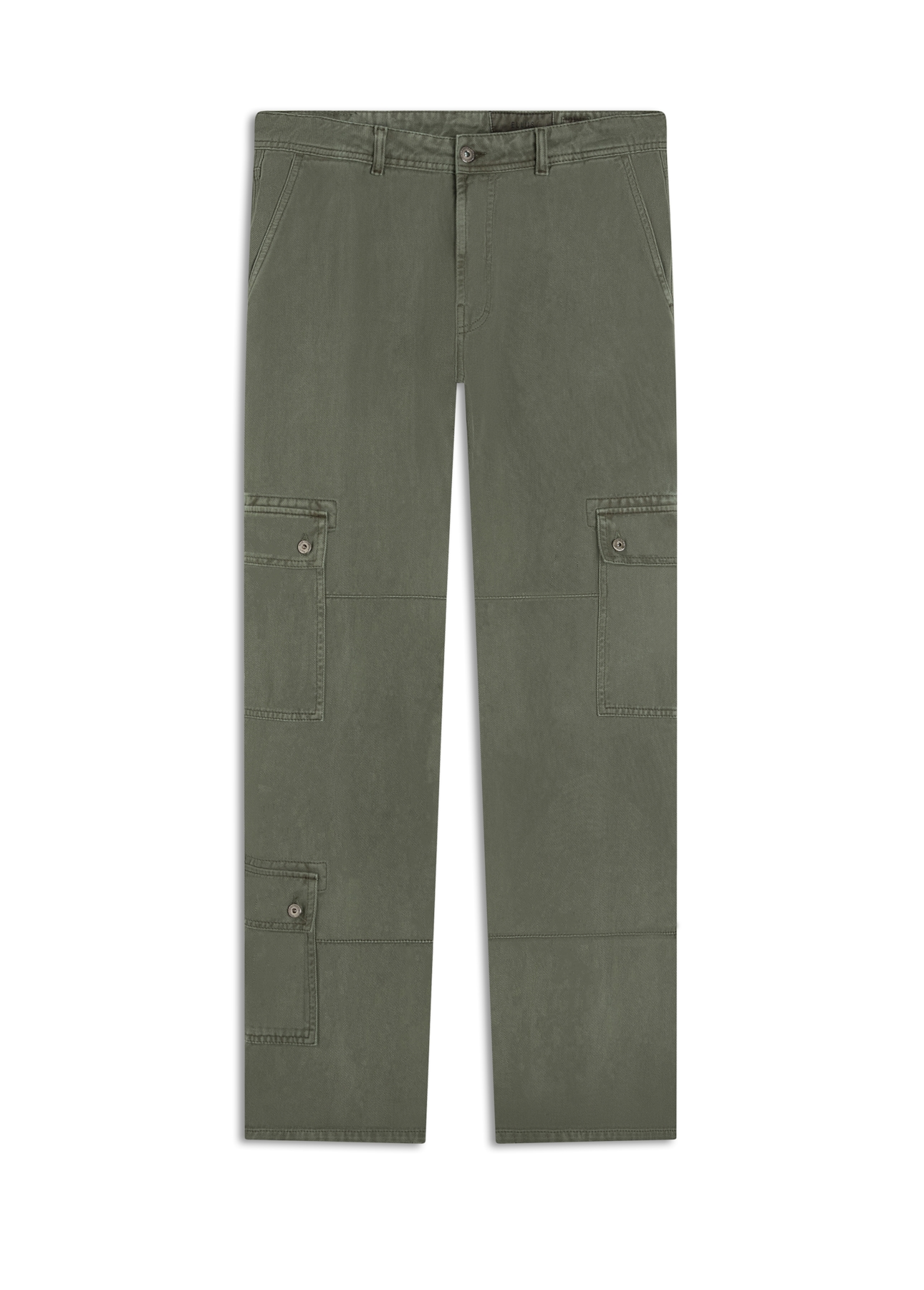 Calça White Denim Straigth Verde Escuro