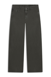 Calça White Denim Wide Leg Verde Escuro