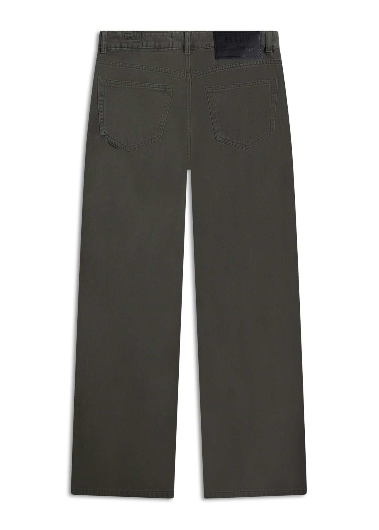 Calça White Denim Wide Leg Verde Escuro
