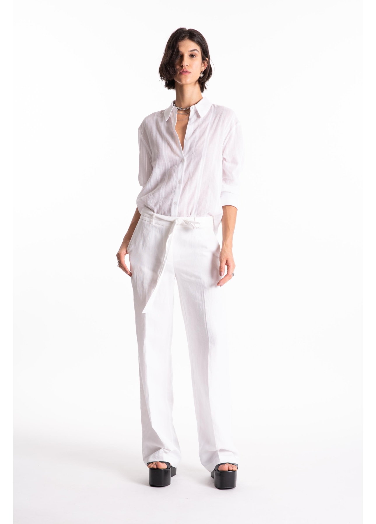 Calça Wideleg Branco