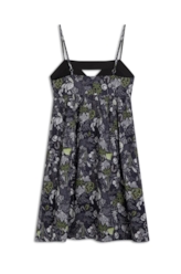 Cambraia Petit Palm Ruching Curto Padrao 1