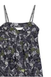 Cambraia Petit Palm Ruching Curto Padrao 1