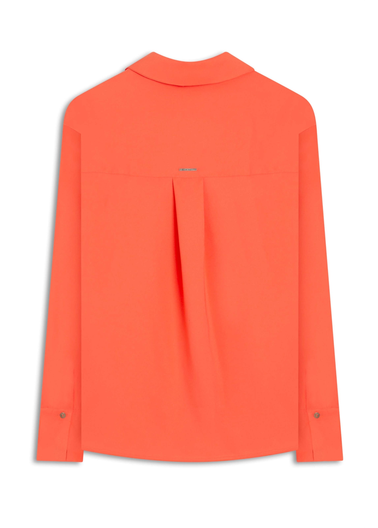 Camisa Acetinada Long Shirt Coral