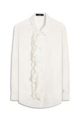 Camisa Affinity Ruffle Pepit Off White
