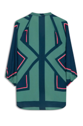 Camisa Beta Geometrico Raglan Long Shirt Padrao 1