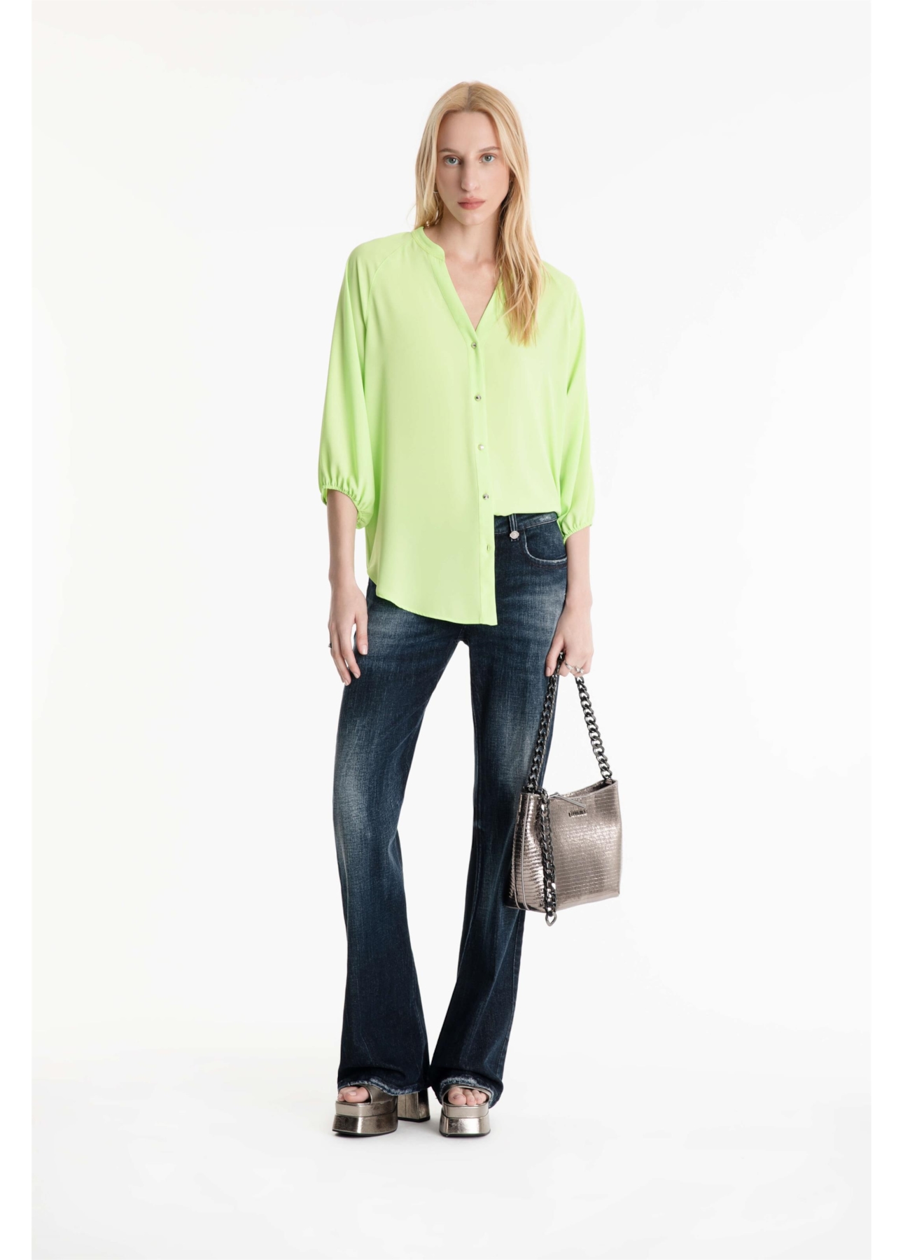 Camisa Beta Over Ellus Lemon