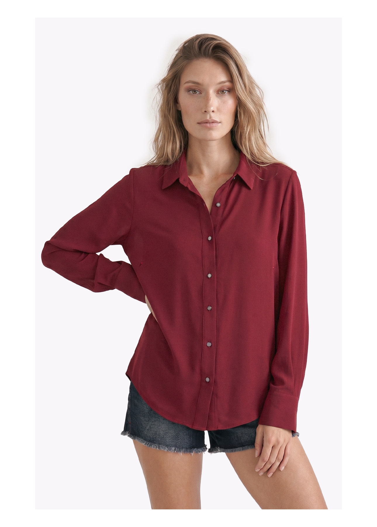 Camisa Beta Petit Dark Wine