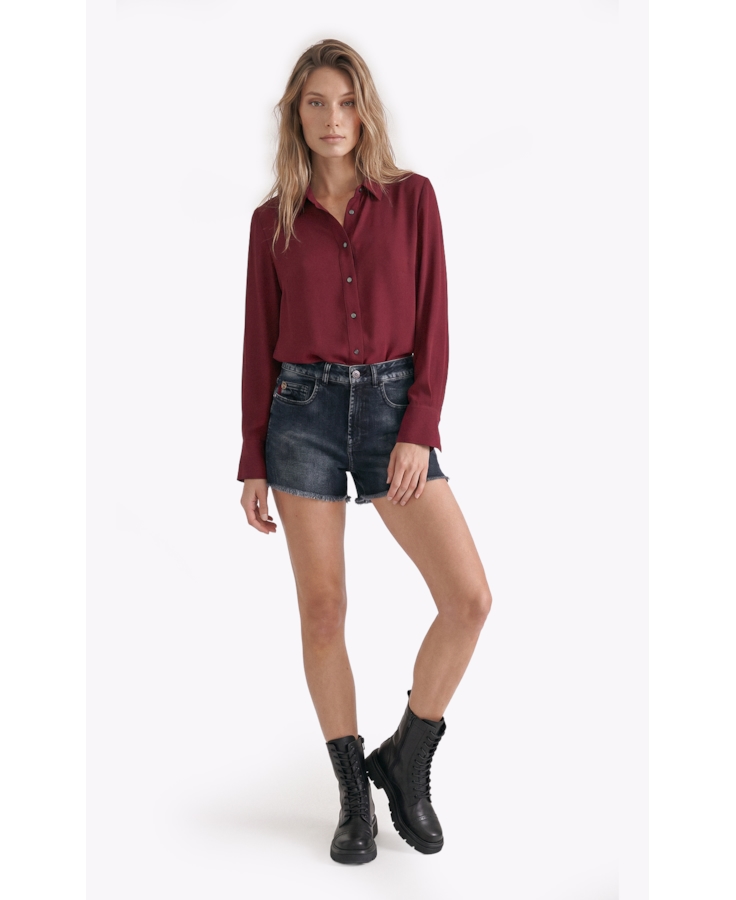Camisa Beta Petit Dark Wine