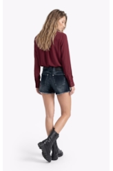 Camisa Beta Petit Dark Wine