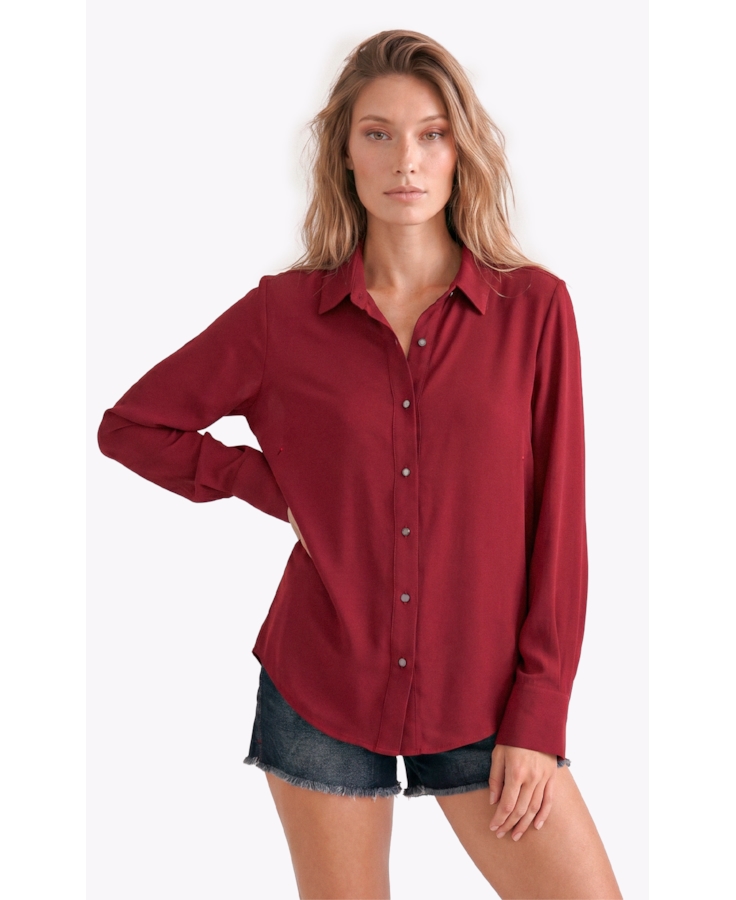 Camisa Beta Petit Dark Wine