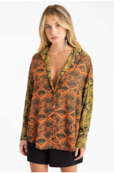 Camisa Beta Snake Scarf Amarelo
