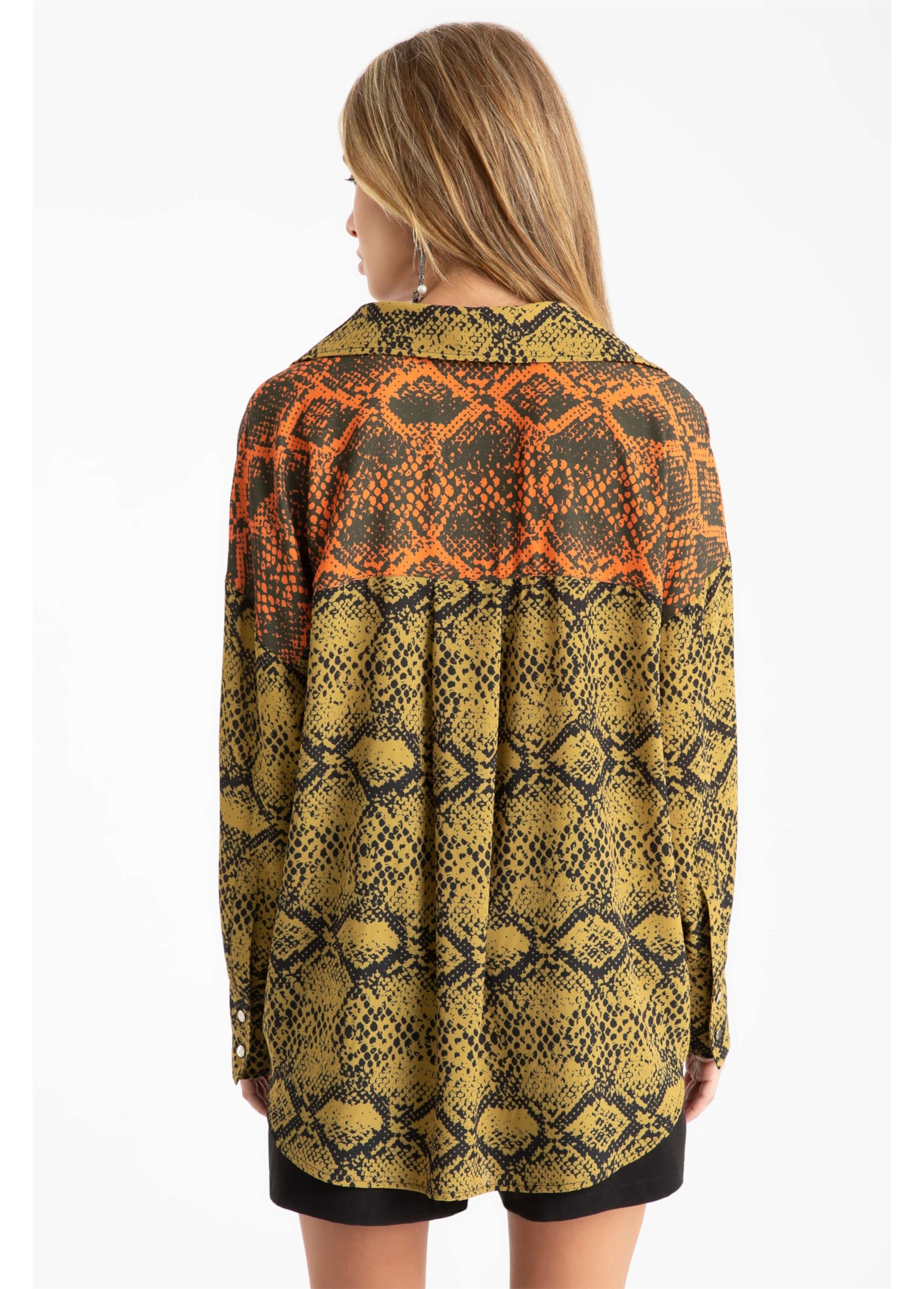 Camisa Beta Snake Scarf Amarelo