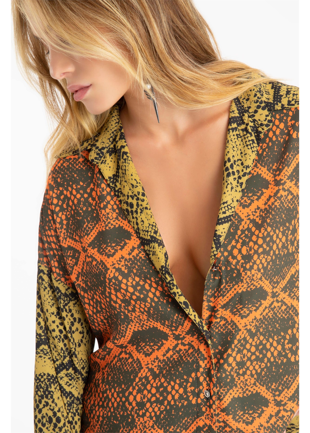 Camisa Beta Snake Scarf Amarelo