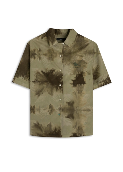 Camisa Blatt Tie Dye Americ Verde Petroleo