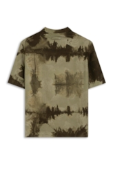 Camisa Blatt Tie Dye Americ Verde Petroleo
