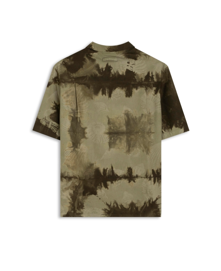 Camisa Blatt Tie Dye Americ Verde Petroleo