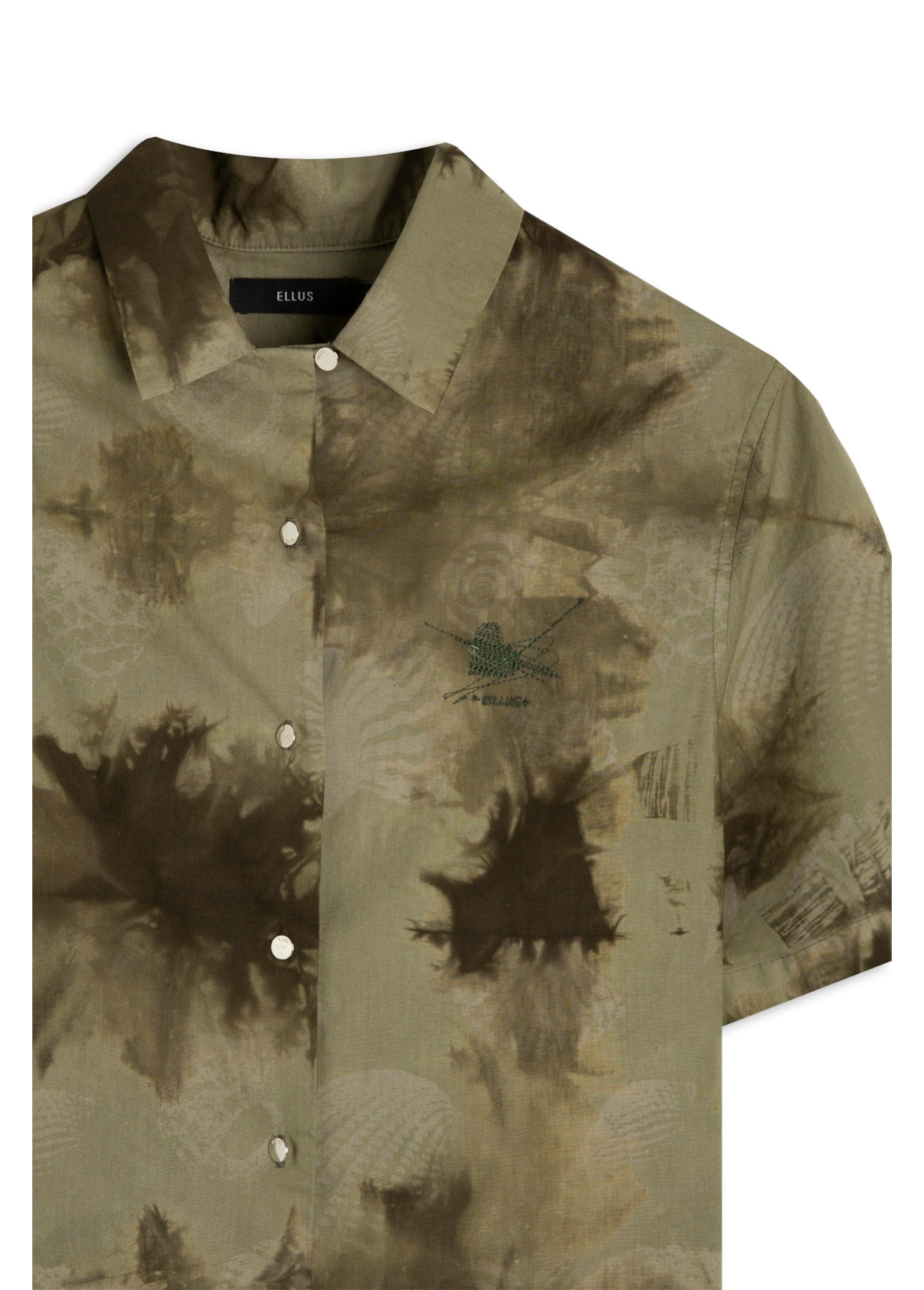 Camisa Blatt Tie Dye Americ Verde Petroleo