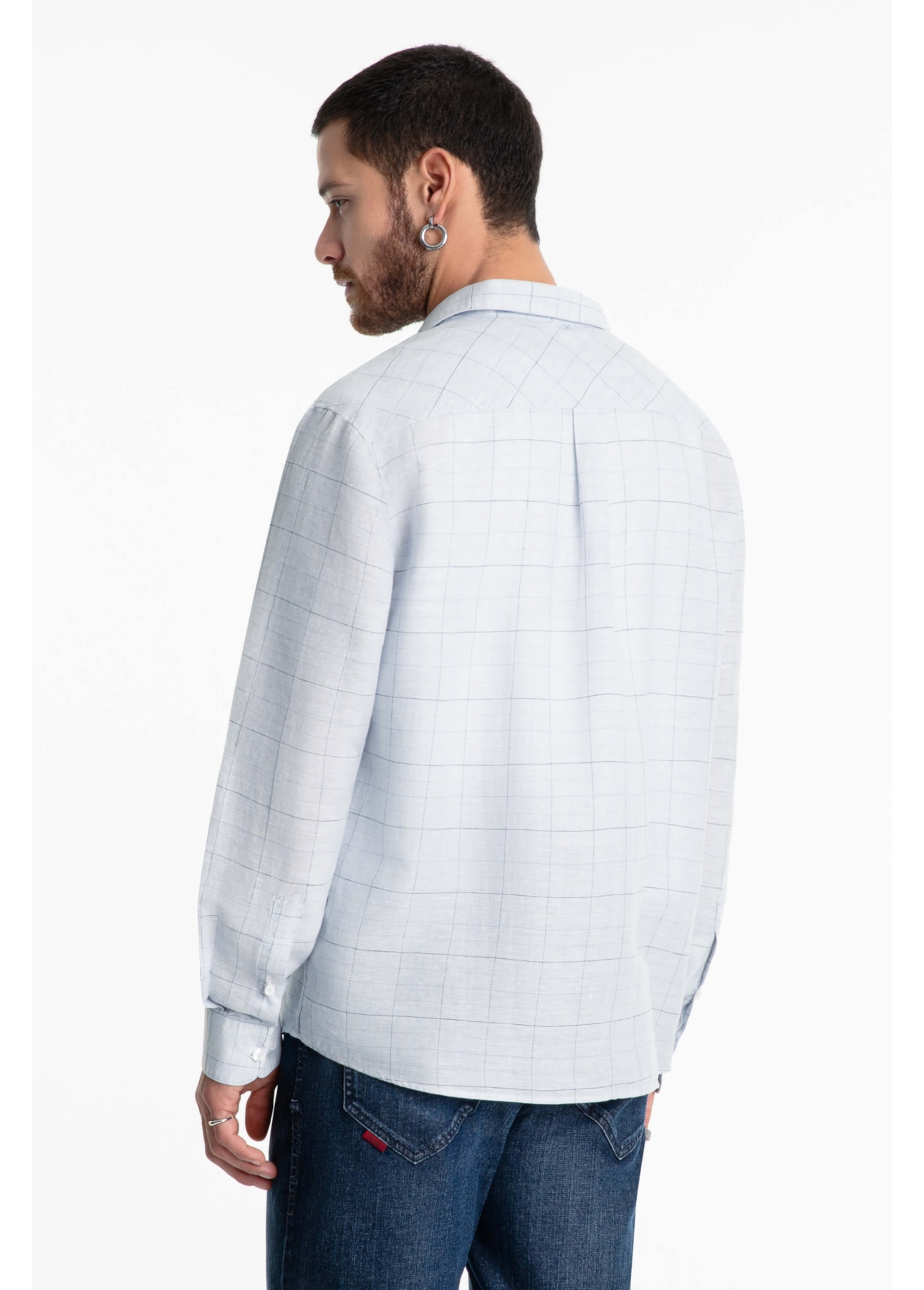 Camisa Breeze Plaid Classic Gelo
