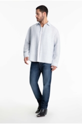 Camisa Breeze Plaid Classic Gelo