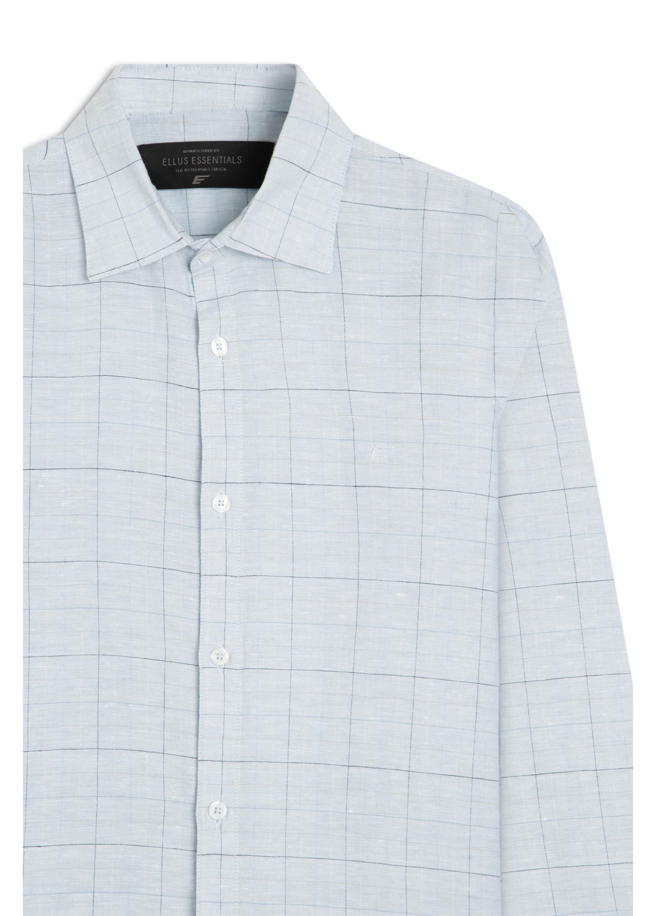 Camisa Breeze Plaid Classic Gelo